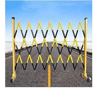 Possibilità di espandere le barricate mobili, barriera di sicurezza retrattile e pieghevole, barriera di parcheggio mobile, altezza 91 cm, giallo e nero, diverse dimensioni(1,2 x 2,5 m)