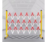 Possibilità di espandere le barricate mobili, Barriera di traffico retrattile in PRFV 1,2 x (2-5) m Rosso/Nero(rosso, 1,2 x 2 m)