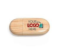 Possibox Chiavette USB Personalizzate 32GB in Legno con Il Logo della Tua Azienda - All'ingrosso Pendrive - USB 2.0 Acero, 500 Pezzi