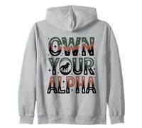 Possiedi Il Tuo Alfa Senza Paura Lupo Fiducioso Donne Alpha Girl Felpa con Cappuccio