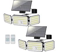 Possily Faretti Solari a LED da Esterno con Sensore di Movimento, Luce Solare Le