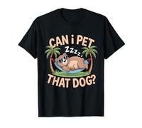 Posso accarezzare Quel Cane Bear Funny Bear Meme Maglietta