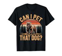 Posso accarezzare Quel Cane Bear Funny Bear Meme Maglietta
