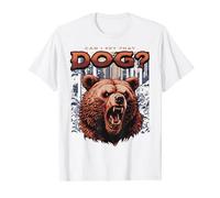 Posso accarezzare quel cane? Orso divertente e cane meme Internet Maglietta