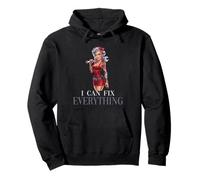 Posso aggiustare tutto Pin-Up Empowered Woman Felpa con Cappuccio