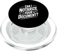 Posso autenticare il tuo documento? Umorismo notarile divertente PopSockets PopGrip per MagSafe