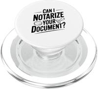 Posso autenticare il tuo documento? Umorismo notarile divertente PopSockets PopGrip per MagSafe