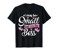 Posso essere piccola ma sono il capo Baby Funny Small Girl Boss Maglietta