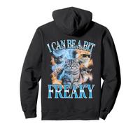 Posso Essere Un po' Stravagante e Divertente, Bootleg Cat Felpa con Cappuccio