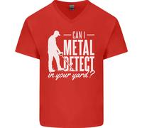 Posso Fare Metal Detecting Nel Tuo Giardino Maglietta In Cotone A V Per Uomo