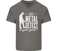 Posso Fare Metal Detecting Nel Tuo Giardino Maglietta In Cotone A V Per Uomo