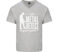 Posso Fare Metal Detecting Nel Tuo Giardino Maglietta In Cotone A V Per Uomo