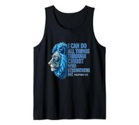 Posso Fare Tutte Le Cose Attraverso Christ Lion Philippians 4:13 Canotta