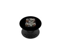 Posso fare tutte le cose attraverso Cristo che mi rafforza PopSockets PopGrip Adesivo