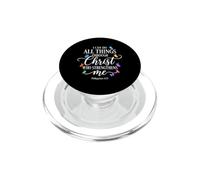 Posso fare tutte le cose attraverso Cristo che mi rafforza PopSockets PopGrip per MagSafe