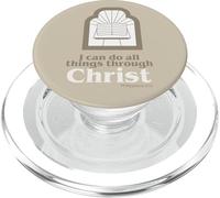 Posso fare tutte le cose attraverso la Bibbia di Cristo PopSockets PopGrip per MagSafe