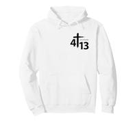 Posso Fare Tutto Attraverso Christ Cross Davanti e Dietro Felpa con Cappuccio