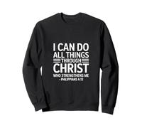Posso Fare Tutto Attraverso Cristo Fitness Felpa