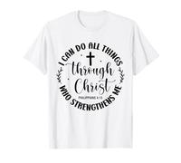 Posso Fare Tutto ciò Che Gli Uomini e Le Donne cristiani grati grati Maglietta