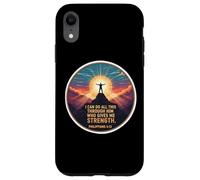 Posso fare tutto questo attraverso Colui che mi dà forza Verso Custodia per iPhone XR