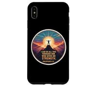 Posso fare tutto questo attraverso Colui che mi dà forza Verso Custodia per iPhone XS Max