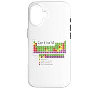 Posso leccarlo tavola periodica Custodia per iPhone 16