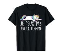 Posso Non Ho La Flemma Unicorno Sarcasmo Rilassato Maglietta