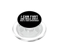 Posso scoreggiare e allontanarmi Qual è il tuo superpotere divertente PopSockets PopGrip per MagSafe