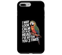 Posso sembrare calmo, ma nella mia testa ti ho morso 3 volte pappagallo Custodia per iPhone 7 Plus/8 Plus