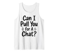 Posso tirarti per Una Chat Divertente Scherzo Sociale introverso Canotta