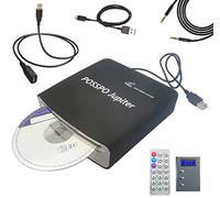 POSSPO - Lettore CD e DVD per auto con porta USB AUX, lettore CD esterno portatile che si collega al computer del computer, TV Plug & Play, aggiornato con cavo di prolunga