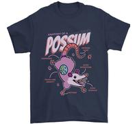 Possum Anatomia Uomo T-Shirt 100% Cotone