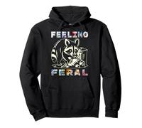 Possum Divertente, Feral Girl Party Vacation Summer Felpa con Cappuccio