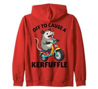 Possum off to Cause A Kerfuffle Funny Opossum Felpa con Cappuccio