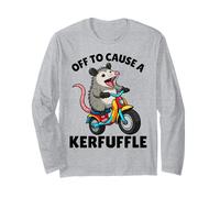 Possum off to Cause A Kerfuffle Funny Opossum Maglia a Manica