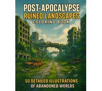 Post-Apocalypse: Ruined Landscapes Coloring Book: 50 Detailed Illustrations of Abandoned Cities and Wastelands