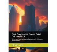 Post Apocalypse Scene: Adult Coloring Book: 40 Intricate Post-Apocalyptic Illustrations for Relaxation and Creativity