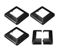 Post Gonna,4pz 100x100mm/3.94x3.94" Split Stile Post Base Copertina Rifile Gonna