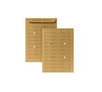 Post Horn 04180338 casa Post tasche B4 con stampa Tabelle e visione foratura, ungummiert, 250 pezzi, 250 X 353 mm, 110 G, colore: marrone
