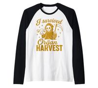 Post Hysterectomy Grim Reaper I Survived The Organ Harvest Maglia con Maniche Raglan