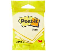 Post-it 27008 Flow Pack Appendibile di Foglietti, Contiene 2 Blocchetti, Giallo Canary