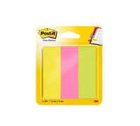 Segnapagina Post it in carta - 25x76 mm - 3 colori Neon - Post it - conf. 300 pezzi