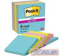 POST-IT 3M 654 6PZ 76X76 COSMIC SUPER STICKY