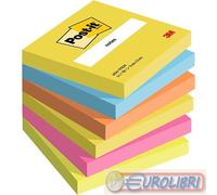 POST-IT 3M 654 6PZ 76X76 ENERGY COL.ASS.