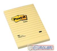 POST-IT 3M 660 BLOCCO RIGATO 6PZ 100X150 GIALLO