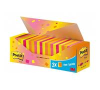 VALUE PACK 21+3 BLOCCO 100FG POST-IT COLORI ASS. 76X76 654