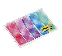 Post-it Index Flags, Small, Plaid Printed collection, 11.9 mm x 43.2 mm, 100/Pac