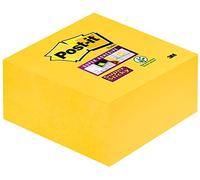 Post-it 57524 Foglietti Super Sticky, 350 Fogli, Confezione Singola, 76 x 76 mm, Giallo/Oro
