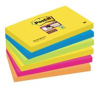 Post-it 6556SR Nota adesiva, memo 127 mm x 76 mm Verde Neon, Arancione Neon ,