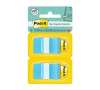 Post-it 680-BE2 - Bandierine standard in dispenser, larghezza 1 cm, 100 bandiere, colore: Blu
